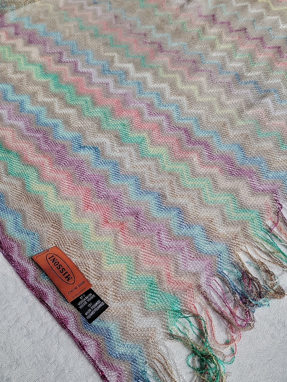 Missoni Chevron Knit Scarf